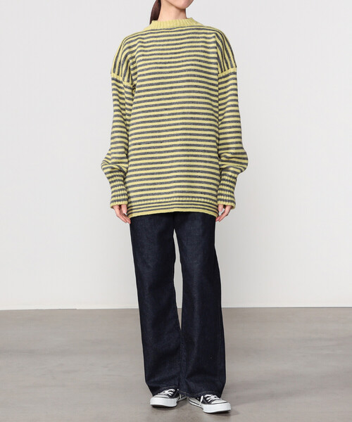 Le Tricoteur（ルトリコチュール）の「Le Tricoteur | トラディショナル ウールガンジーセーター UNISEX（ニット/セーター・レディース・イエロー系その他・50/48）」の2枚目の写真