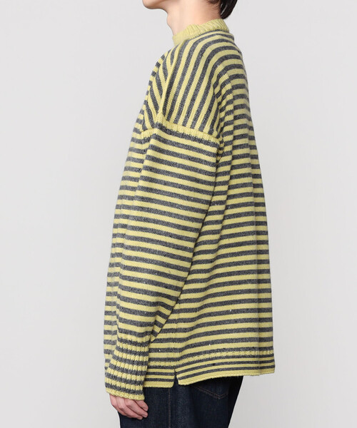 Le Tricoteur（ルトリコチュール）の「Le Tricoteur | トラディショナル ウールガンジーセーター UNISEX（ニット/セーター・レディース・イエロー系その他・50/48）」の9枚目の写真