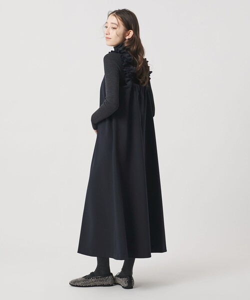 ユナイテッドアローズ パイピングバックラッフルフリルブラウス オフ