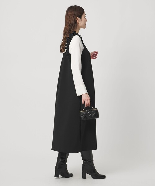 UNITED ARROWS（ユナイテッドアローズ）の「LIGHT PONGY フリル ワンピース（ワンピース・レディース・ブラック/ネイビー・38/36）」の18枚目の写真