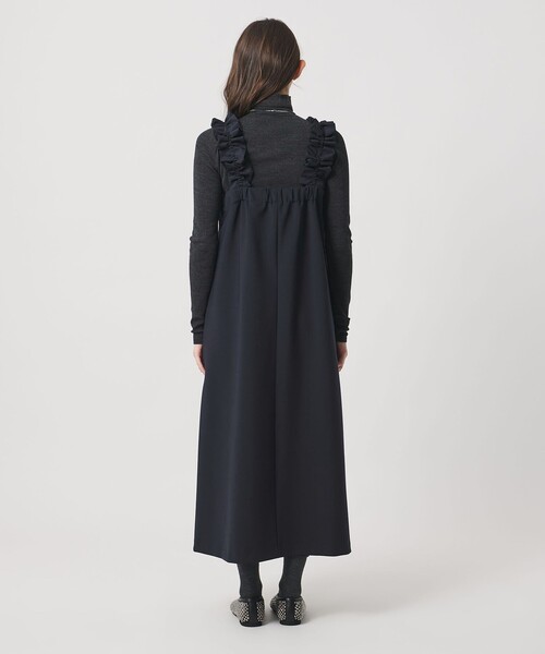 UNITED ARROWS（ユナイテッドアローズ）の「LIGHT PONGY フリル ワンピース（ワンピース・レディース・ブラック/ネイビー・38/36）」の12枚目の写真