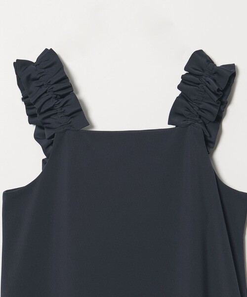 UNITED ARROWS（ユナイテッドアローズ）の「LIGHT PONGY フリル ワンピース（ワンピース・レディース・ブラック/ネイビー・38/36）」の3枚目の写真