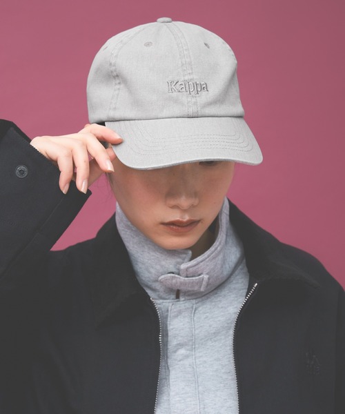 Kappa(カッパ)の「≪Kappa×and ST ウェルネスクラブ≫ロゴヴィンテージ風キャップ(キャップ・レディース・ピンク/ブラック/グレイッシュベージュ・FREE)」の6枚目の写真