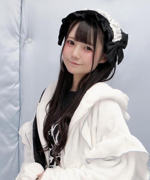 Whinny（ホワイニー）の「Whinny/ゆきうさぎの遊園地日和（その他ヘアアクセサリー・レディース・ホワイト/ブラック/サックスブルー・FREE）」の7枚目の写真