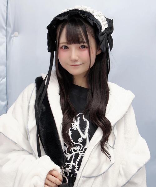 Whinny（ホワイニー）の「Whinny/ゆきうさぎの遊園地日和（その他ヘアアクセサリー・レディース・ホワイト/ブラック/サックスブルー・FREE）」の6枚目の写真