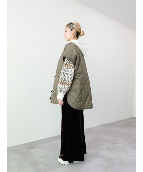 DOLLUPOOPS（ドールアップウップス）の「トグルキルト中綿ベスト（ベスト・レディース・チャコール/カーキ/ブラック・FREE）」の17枚目の写真