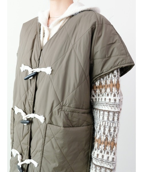 DOLLUPOOPS（ドールアップウップス）の「トグルキルト中綿ベスト（ベスト・レディース・チャコール/カーキ/ブラック・FREE）」の11枚目の写真