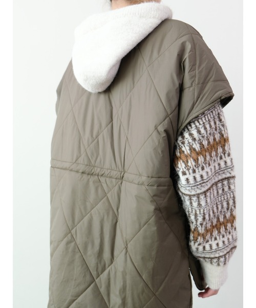 DOLLUPOOPS（ドールアップウップス）の「トグルキルト中綿ベスト（ベスト・レディース・チャコール/カーキ/ブラック・FREE）」の15枚目の写真