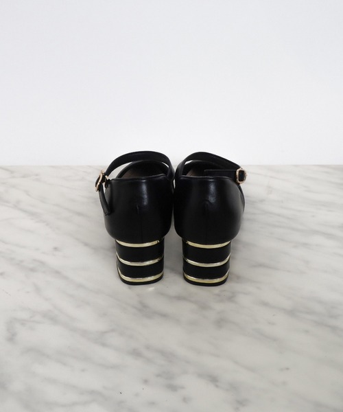 TRUDEA(トルディア)の「グリッターチャンキーヒールパンプス(パンプス・レディース・ゴールド/ブラック/シルバー・SMALL/MEDIUM/LARGE)」の15枚目の写真