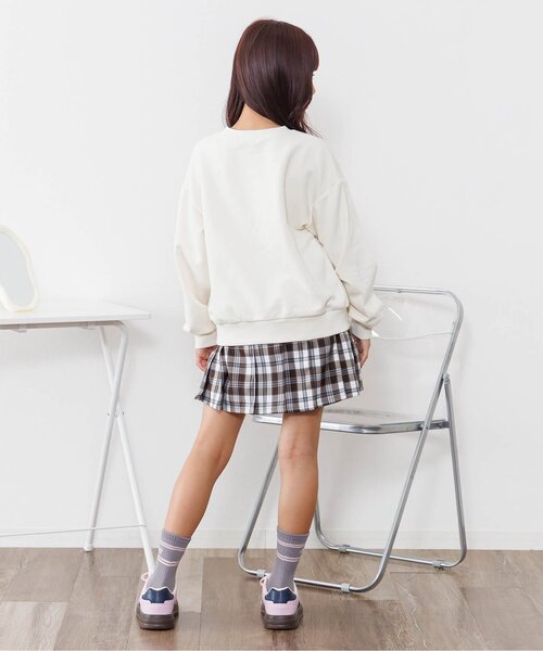 algy（アルジー）の「あったかインパン付きプリーツスカパン（スカート・キッズ・ブラック/グリーン/ブラウン・XX-SMALL/X-SMALL/SMALL/MEDIUM）」の5枚目の写真