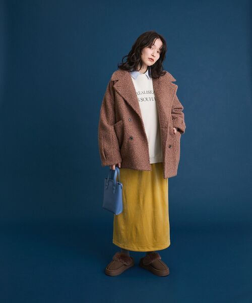 Green　Parks（グリーンパークス）の「ホワイトインナーレギュラーカラーシャツ（シャツ/ブラウス・レディース・オフホワイト/ストライプ・FREE）」の14枚目の写真