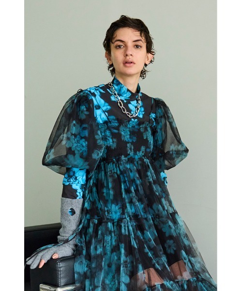 MAISON SPECIAL(メゾンスペシャル)の「Gradient Turtle Flower Top/グラデーションタートルフラワートップス(Tシャツ/カットソー・レディース・ピンク/ブラウン/ブラック・FREE)」の2枚目の写真