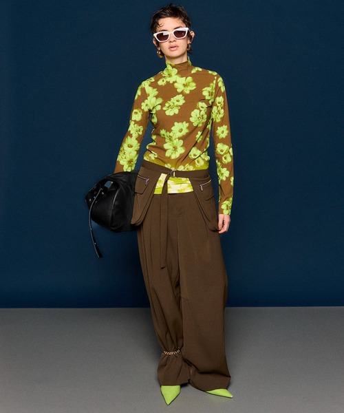 MAISON SPECIAL(メゾンスペシャル)の「Gradient Turtle Flower Top/グラデーションタートルフラワートップス(Tシャツ/カットソー・レディース・ピンク/ブラウン/ブラック・FREE)」の13枚目の写真