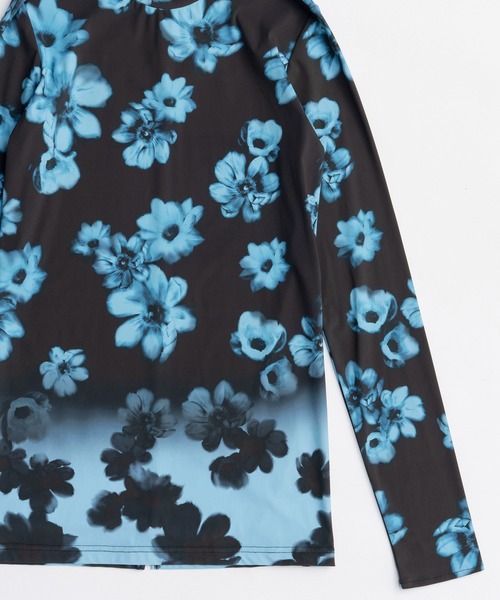 MAISON SPECIAL(メゾンスペシャル)の「Gradient Turtle Flower Top/グラデーションタートルフラワートップス(Tシャツ/カットソー・レディース・ピンク/ブラウン/ブラック・FREE)」の12枚目の写真