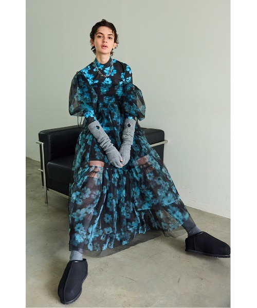 MAISON SPECIAL(メゾンスペシャル)の「Gradient Turtle Flower Top/グラデーションタートルフラワートップス(Tシャツ/カットソー・レディース・ピンク/ブラウン/ブラック・FREE)」の16枚目の写真