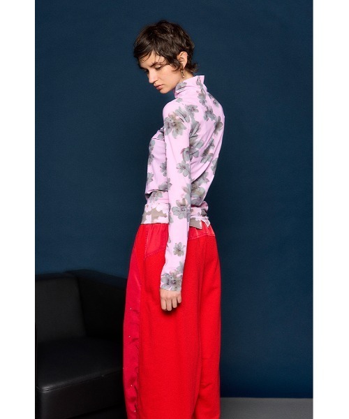 MAISON SPECIAL(メゾンスペシャル)の「Gradient Turtle Flower Top/グラデーションタートルフラワートップス(Tシャツ/カットソー・レディース・ピンク/ブラウン/ブラック・FREE)」の21枚目の写真