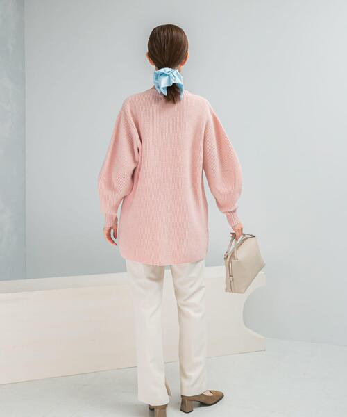 URBAN RESEARCH ROSSO WOMEN(アーバンリサーチ ロッソ)の「アルパカ混カーブスリーブVネックプルオーバー(ニット/セーター・レディース・グレー/ピンク/ネイビー・FREE)」の14枚目の写真