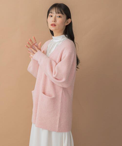 URBAN RESEARCH ROSSO WOMEN(アーバンリサーチ ロッソ)の「アルパカ混カーブスリーブVネックプルオーバー(ニット/セーター・レディース・グレー/ピンク/ネイビー・FREE)」の11枚目の写真