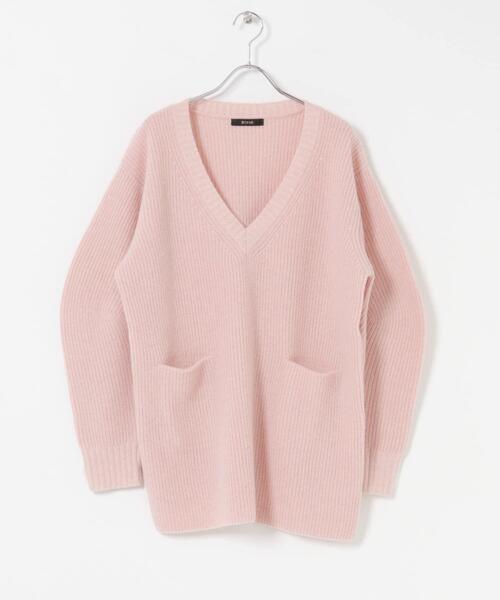 URBAN RESEARCH ROSSO WOMEN(アーバンリサーチ ロッソ)の「アルパカ混カーブスリーブVネックプルオーバー(ニット/セーター・レディース・グレー/ピンク/ネイビー・FREE)」の21枚目の写真