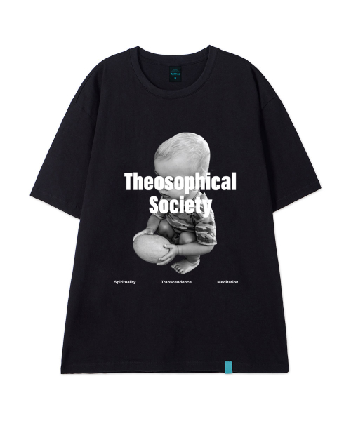 ASTRAL PROJECTION（アストラルプロジェクション）の「[シオソフィカルソサイエティ]コットンルーズフィット半袖Tシャツ_ブラック（Tシャツ/カットソー・メンズ・その他・LARGE/MEDIUM/X-LARGE/XX-LARGE）」の3枚目の写真