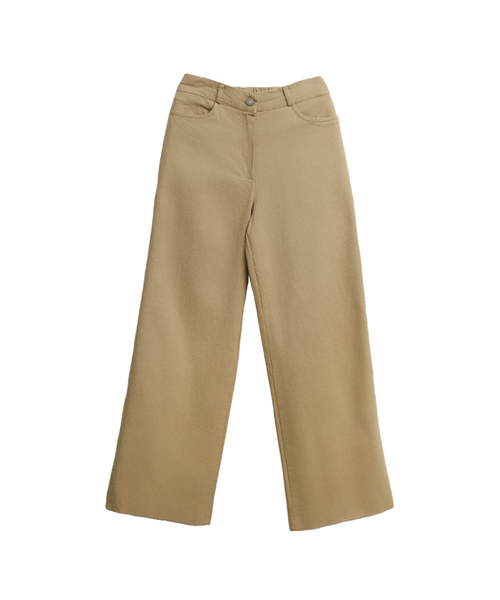 SLOWLOLLI(スローローリ)の「Back elastic straight pants(その他パンツ・レディース・ライトベージュ/Beige/カーキ/ブラック・1(S)/2(M)/3(L))」の3枚目の写真