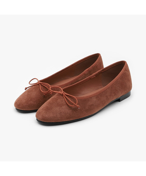 SAPPUN(サプン)の「Anshley リボン フラットシューズ (1cm)(バレエシューズ・レディース・レッド/ダークブラウン/ベージュ/ブラック/カーキ・22.5cm/23cm/23.5cm/24cm/24.5cm/25cm/25.5cm)」の5枚目の写真