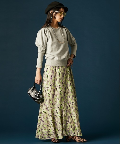 GEVS.（ジェイヴィス）の「プリントキャミソールワンピース＜大きいサイズ有＞GEVS.（ワンピース・レディース・ピンク系/グリーン系・M/L/LL/3L/4L/5L）」の17枚目の写真