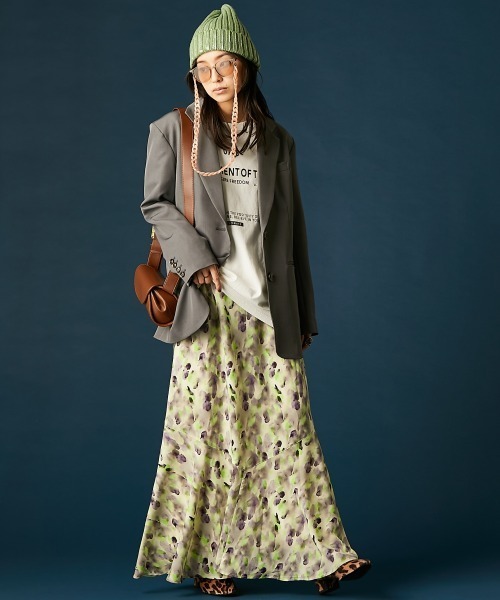 GEVS.（ジェイヴィス）の「プリントキャミソールワンピース＜大きいサイズ有＞GEVS.（ワンピース・レディース・ピンク系/グリーン系・M/L/LL/3L/4L/5L）」の22枚目の写真