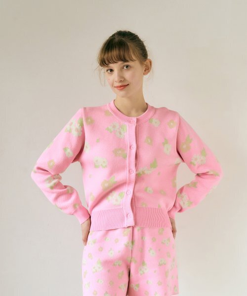 MARGARIN FINGERS(マーガリンフィンガース)の「SPRING FLOWER CARDIGAN (PINK)(カーディガン/ボレロ・レディース・その他・FREE)」の1枚目の写真