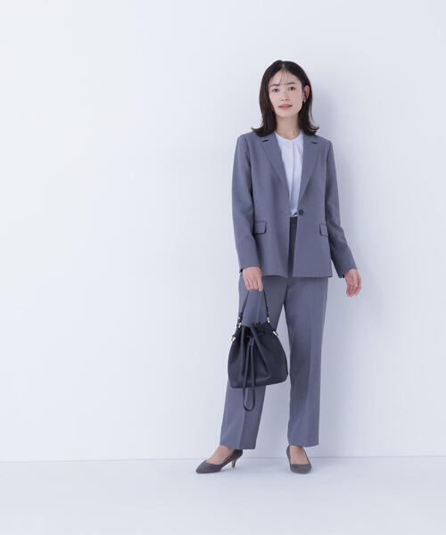 NATURAL BEAUTY BASIC（ナチュラルビューティーベーシック）の「◇フロントタックブラウス（シャツ/ブラウス・レディース・ブルー/ライトグリーン/ベージュ/オフホワイト・SMALL/MEDIUM）」の16枚目の写真