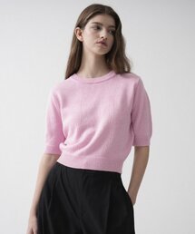 VLETI（ブレッティ）の「Cotton Balloon Half Knit (Pink)（ニット/セーター）」