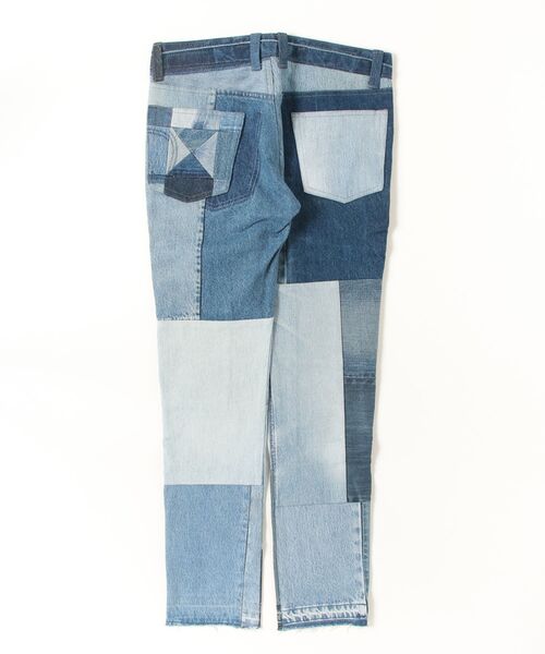 ONE DAY KMC （ワンデイケーエムシー）の「Children of the discordance / NY VINTAGE PATCH DENIM PANTS / COTDNYPT-304（デニムパンツ・メンズ・ブルー・2/3）」の2枚目の写真