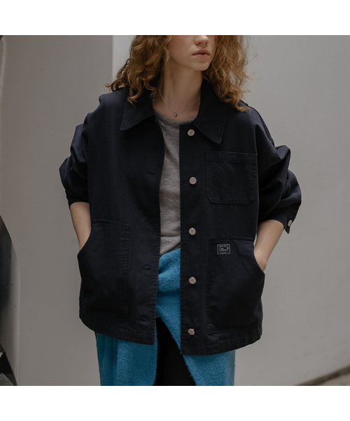 Pocket detail cotton work jacket FRFA01JK02_2color