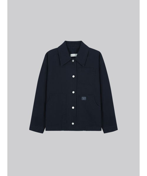 FRIVER07（フリバー07）の「Pocket detail cotton work jacket FRFA01JK02_Navy（ミリタリージャケット・レディース・ネイビー/ベージュ・FREE）」の5枚目の写真