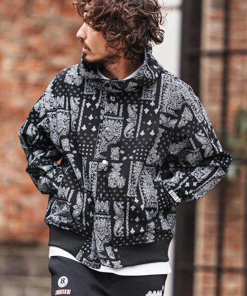 felkod（フィルコッド）の「mpa4012-Bandana Pattern Parka パーカー(F26S130)（パーカー・メンズ・ホワイト/ブラック・S/M/L）」の3枚目の写真