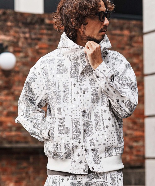 felkod（フィルコッド）の「mpa4012-Bandana Pattern Parka パーカー(F26S130)（パーカー・メンズ・ホワイト/ブラック・S/M/L）」の11枚目の写真