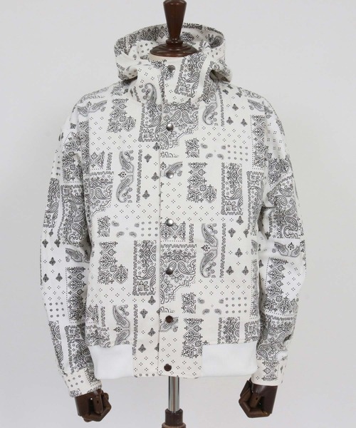 felkod（フィルコッド）の「mpa4012-Bandana Pattern Parka パーカー(F26S130)（パーカー・メンズ・ホワイト/ブラック・S/M/L）」の14枚目の写真