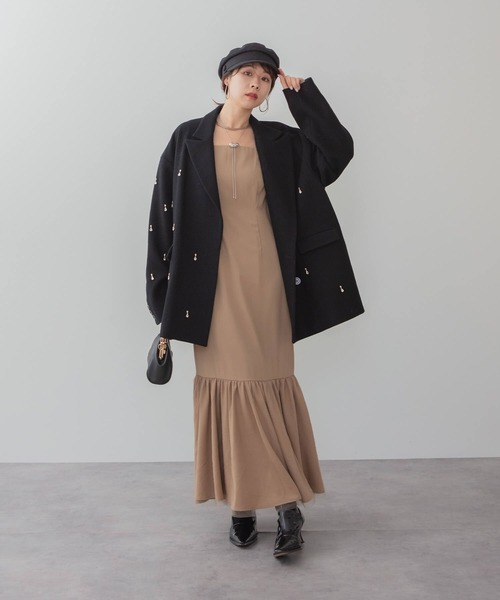 Leja(レジャ)の「【LEJA】3WAYアシンメトリーチュールフリルワンピースオケージョンドレス(ドレス・レディース・ブラック/ベージュ・SMALL/MEDIUM)」の21枚目の写真