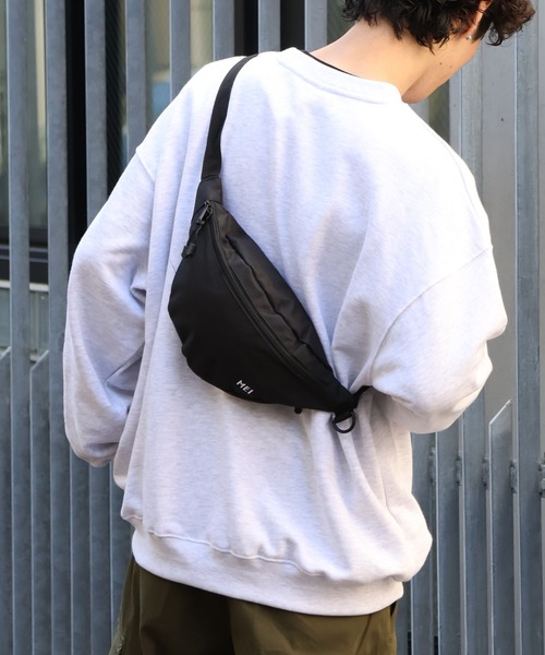 MEI（メイ）の「【MEI/メイ】STANDARD MOON SHOULDER/ロゴ刺繍 ショルダーバッグ ボディバッグ（ボディバッグ/ウエストポーチ・メンズ・ネイビー/ベージュ/ダークグリーン/グレー/サックスブルー/ブラック/バーガンディー/オリーブドラブ/ブラウン・FREE）」の22枚目の写真