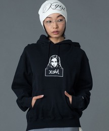 X-girl | FACE PATCH SWEAT HOODIE(パーカー)