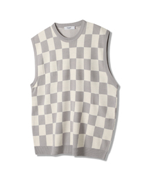 POLYGRAM（ポリグラム）の「Board Check Knit Vest - 4 Colors（ベスト）」