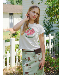 LANGNLU（ラングアンドルー）の「CERISE T-Shirts_IVORY（Tシャツ/カットソー）」