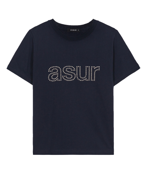 as you are(アズユーアー)の「AU ホットフィックスルーズクロップTシャツネイビー(Tシャツ/カットソー・レディース・その他・SMALL/MEDIUM)」の4枚目の写真