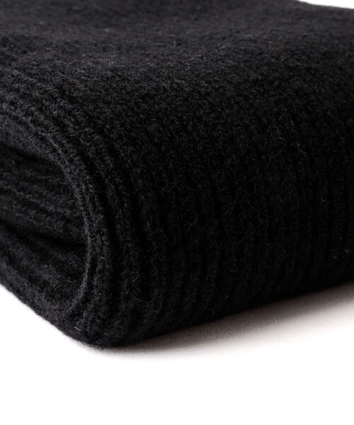 TWEED MILL（ツイードミル）の「【TWEEDMILL/ツイードミル】別注ウールリブマフラー25（マフラー・メンズ・ブラック/レッド/チャコールグレー/ブルー・FREE）」の6枚目の写真