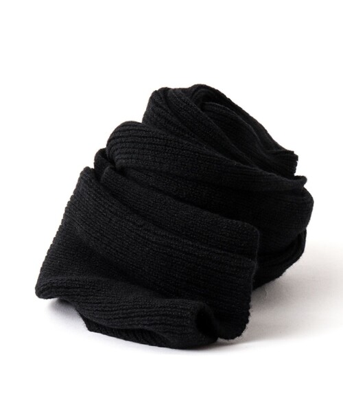 TWEED MILL（ツイードミル）の「【TWEEDMILL/ツイードミル】別注ウールリブマフラー25（マフラー・メンズ・ブラック/レッド/チャコールグレー/ブルー・FREE）」の7枚目の写真