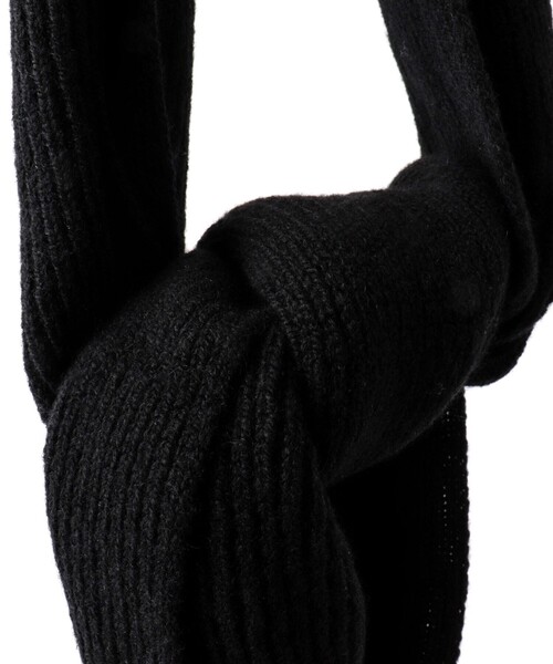 TWEED MILL（ツイードミル）の「【TWEEDMILL/ツイードミル】別注ウールリブマフラー25（マフラー・メンズ・ブラック/レッド/チャコールグレー/ブルー・FREE）」の9枚目の写真