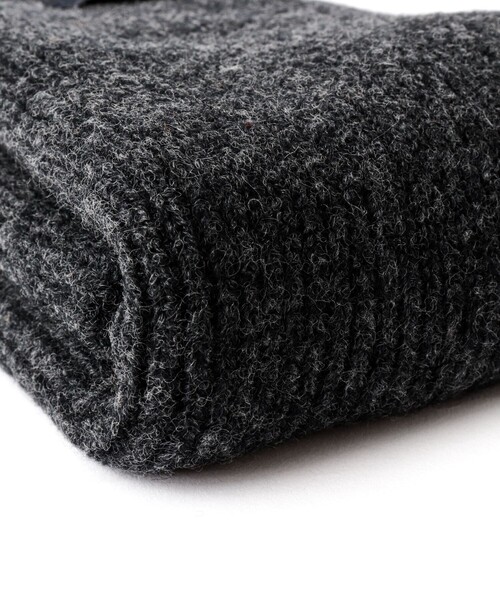 TWEED MILL（ツイードミル）の「【TWEEDMILL/ツイードミル】別注ウールリブマフラー25（マフラー・メンズ・ブラック/レッド/チャコールグレー/ブルー・FREE）」の14枚目の写真