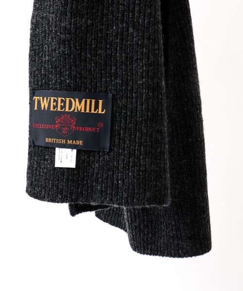 TWEED MILL（ツイードミル）の「【TWEEDMILL/ツイードミル】別注ウールリブマフラー25（マフラー・メンズ・ブラック/レッド/チャコールグレー/ブルー・FREE）」の18枚目の写真