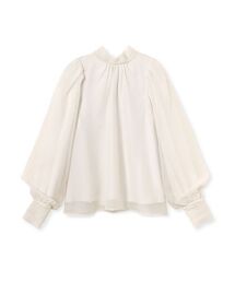 SNIDEL | オーガンシースルーブラウス【カンヘウォン着用】(シャツ/ブラウス)