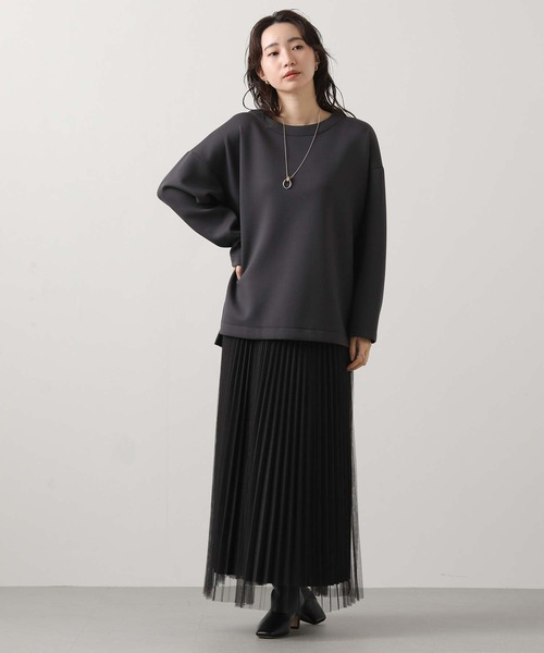 Gready Brilliant(グレディブリリアン)の「ダンボール後レースカットソー(Tシャツ/カットソー・レディース・チャコールグレー/ブラウン・38)」の6枚目の写真